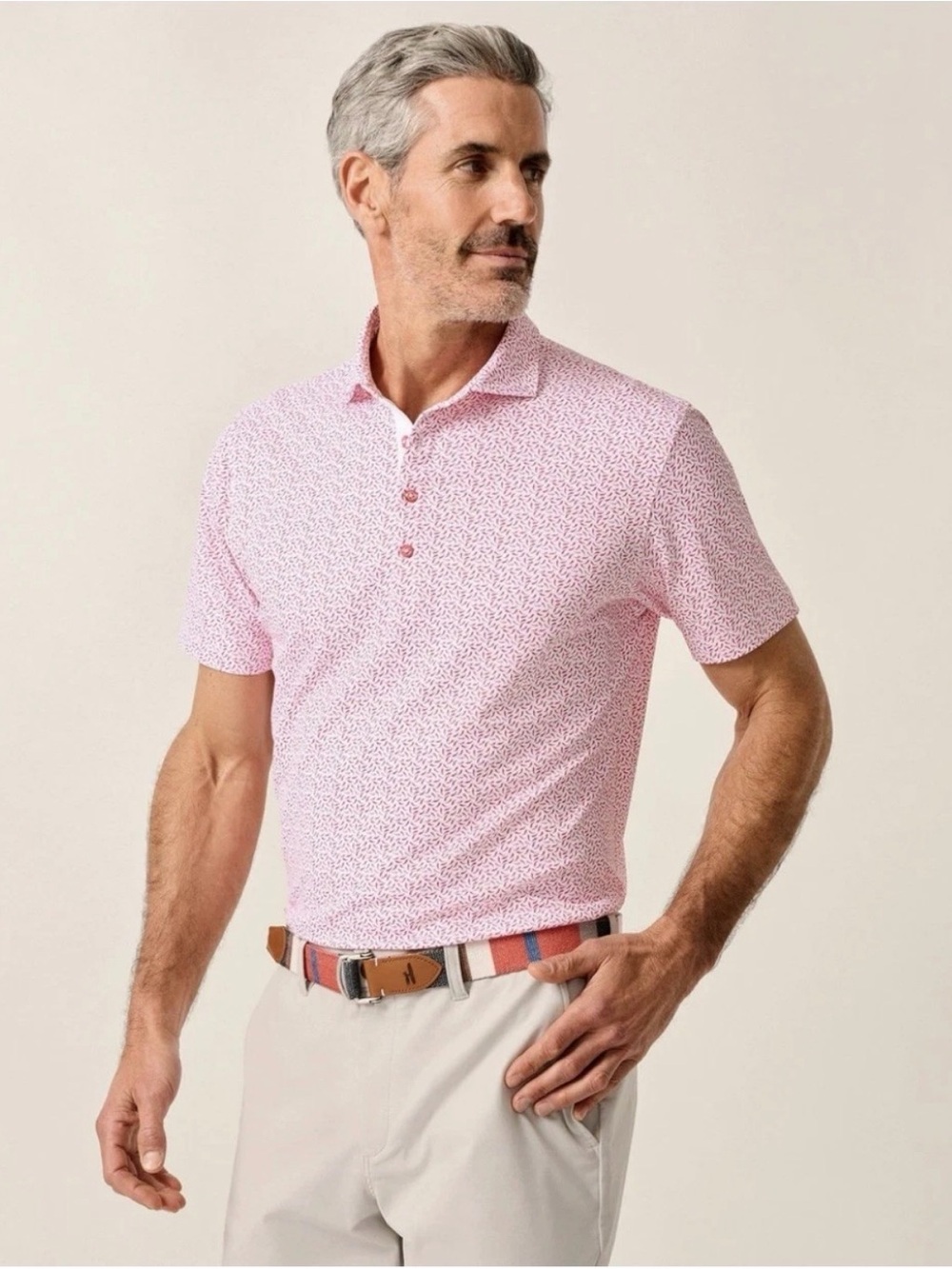 NWT Johnnie-O Performance Mesh Polo - Caliente Chili Mens Large